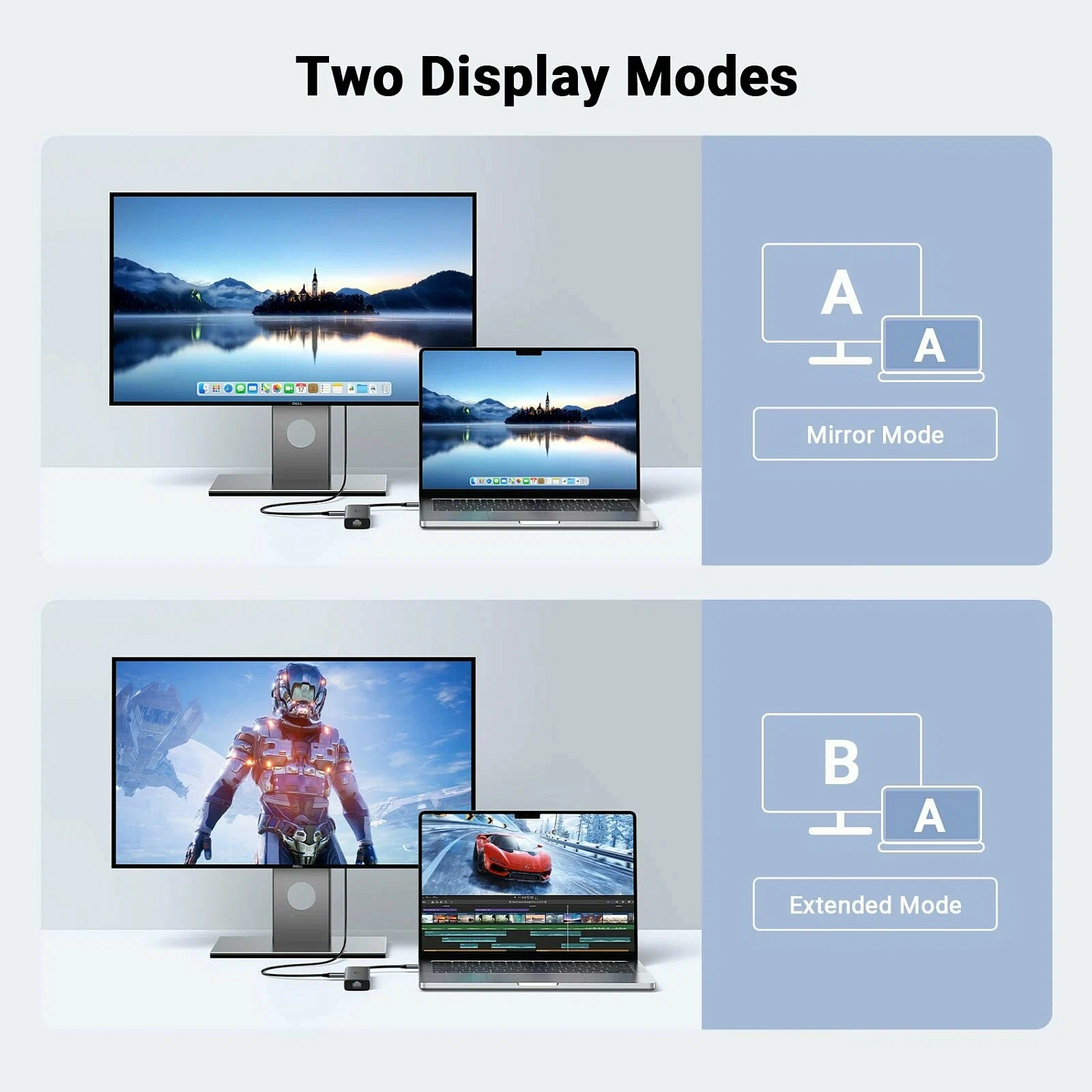 45000 Док-станция UGREEN CM512 USB-C - 2xUSB-A 3.2, USB-C 3.2, HDMI v2.0 4K 60Hz, LAN 1Gbit, PD 100W